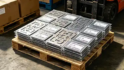 finished laser cut parts packaged and ready for shipment finished laser cut parts packaged and ready for shipment