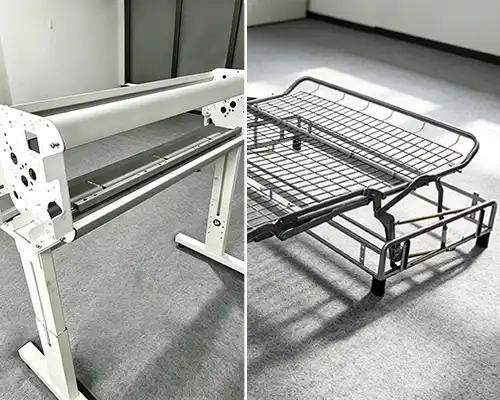 furniture & architecture Laser cut metal tube frames for standing desks, office chairs, outdoor furniture and shelving