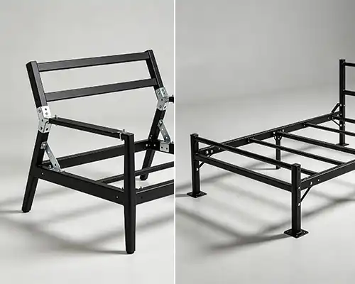 Furniture stamping parts — bed brackets, table leg base plates, sofa angle brackets from Conwhole