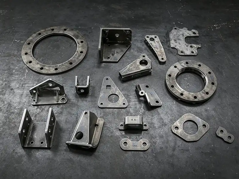Heavy industrial machinery frame weldment with quality documentation at Conwhole