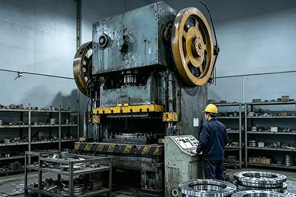 Range of heavy-duty industrial stamping parts — flanges, mounting plates, structural brackets | Conwhole