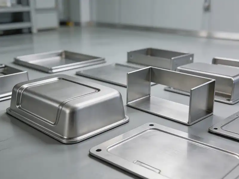 Formed 5052 aluminum sheet metal parts with smooth bent curves for marine and corrosion-resistant applications