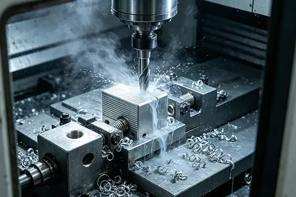 CNC-machined furniture connectors, inserts, and precision mounting blocks at Conwhole