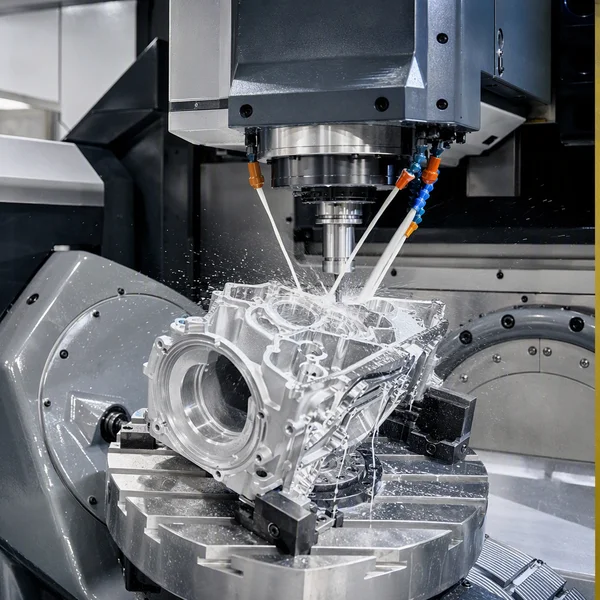 High precision multi-axis CNC machining center milling custom metal parts at Conwhole
