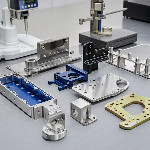 Surface finished and electropolished high precision custom metal hardware ready for assembly at Conwhole