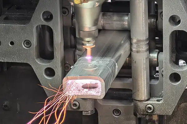 Tube laser cutting and metal spinning for automotive round parts and tubular components