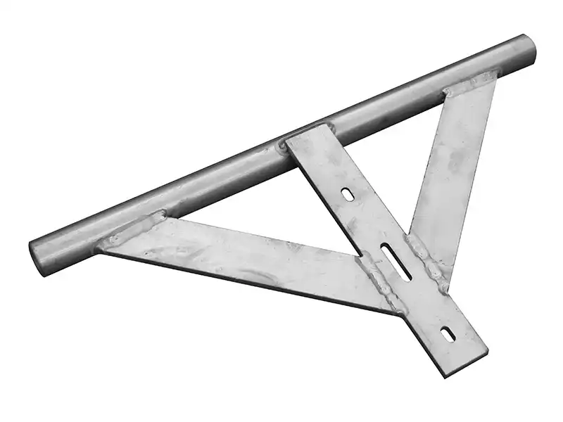 Finished custom aluminum fall protection system component