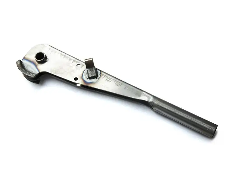 Custom tractor brake handle before surface finishing