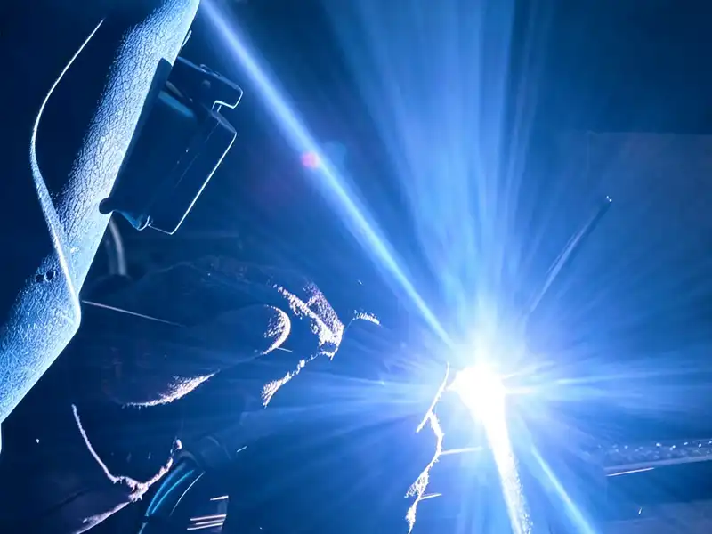 Custom tractor brake handle welding