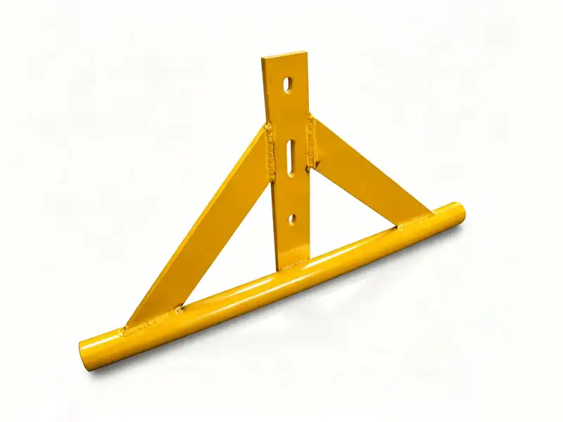 Finished painted aluminum fall protection system component